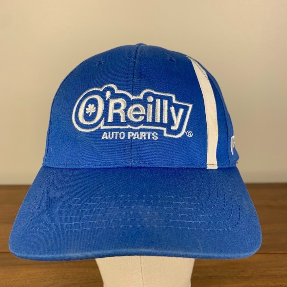O'Reilly Auto Parts Adjustable Blue Baseball Cap Hat PEAK BlueDEF Logo